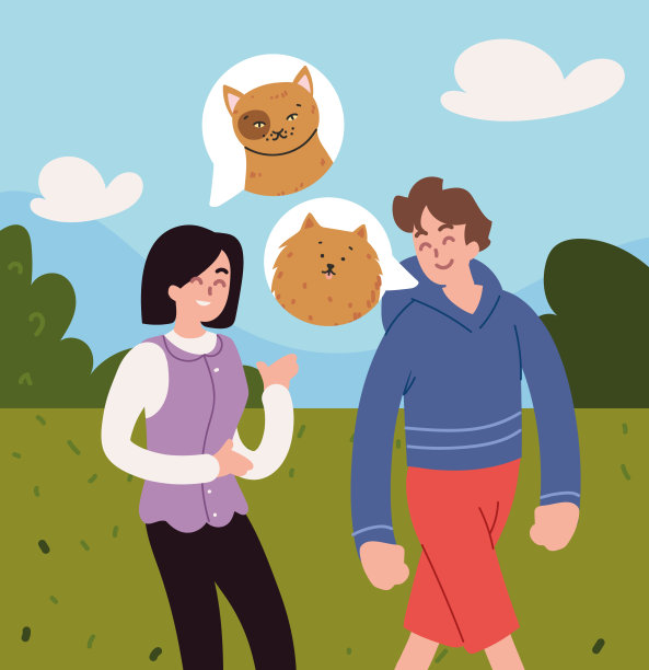 人们谈论他们的宠物图片下载