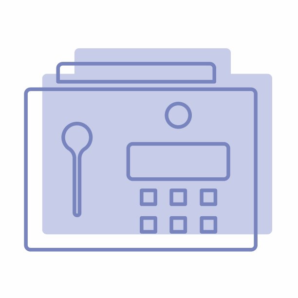 矢量图形的门安全锁-双胞胎风格图片下载