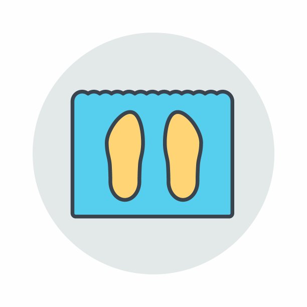 鞋垫的矢量图形-颜色搭配风格图片下载