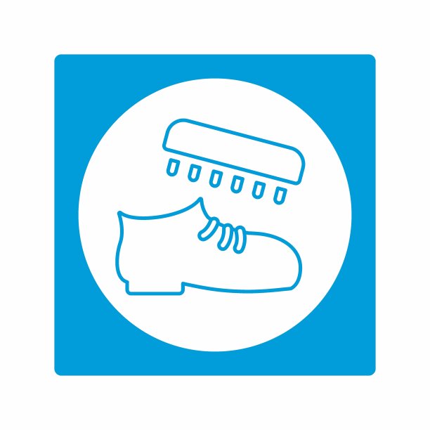 矢量图形的鞋抛光-白月亮风格图片下载