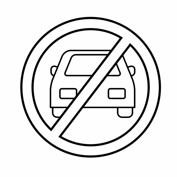 没有停车线风格的矢量图形图片下载