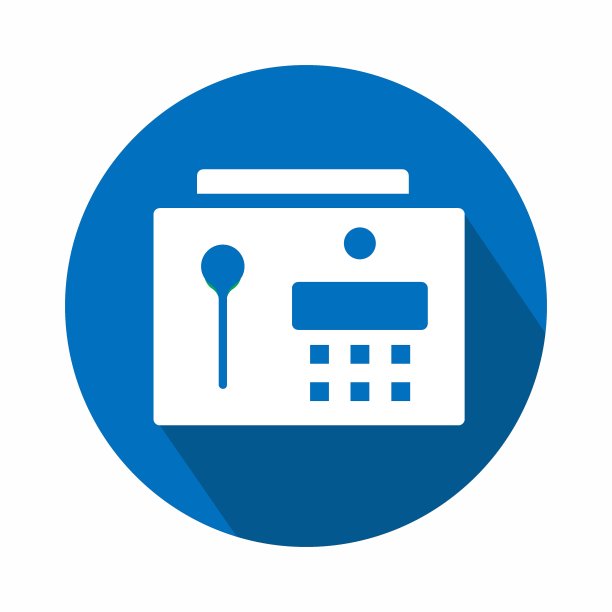 矢量图形门安全锁-平面风格图片下载