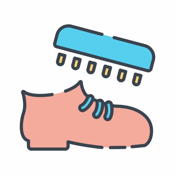 矢量图形的鞋抛光-线切割风格图片下载