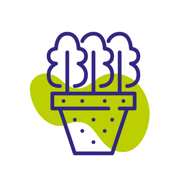 在花盆里种植植物。种植幼苗。像素完美，可编辑的描边颜色图标图片下载