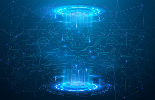 魔法传送门，全息图，圆圈传送。股票插图图片下载