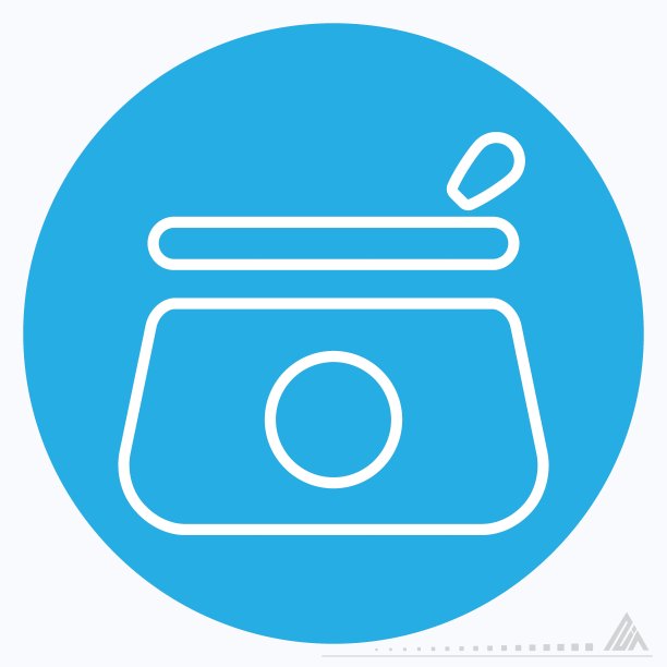 图标向量美容案例-蓝色眼睛风格图片下载