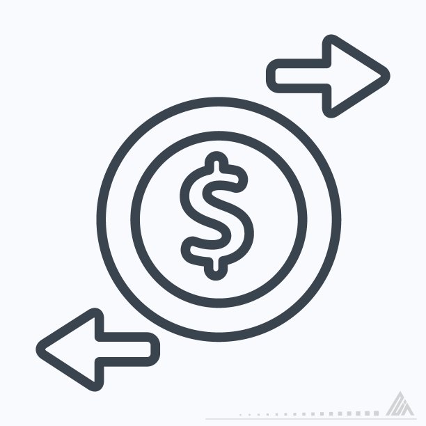 图标矢量改变金钱-线风格图片下载