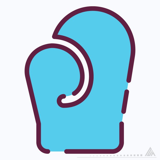 图标拳击3 -线条切割风格图片下载