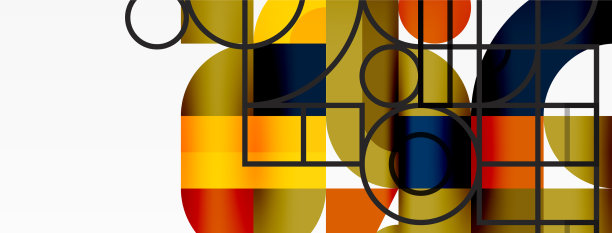 最小几何抽象背景圈图片下载