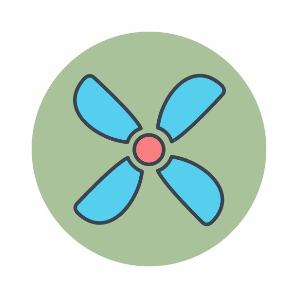 矢量图形的扇-颜色匹配风格图片下载