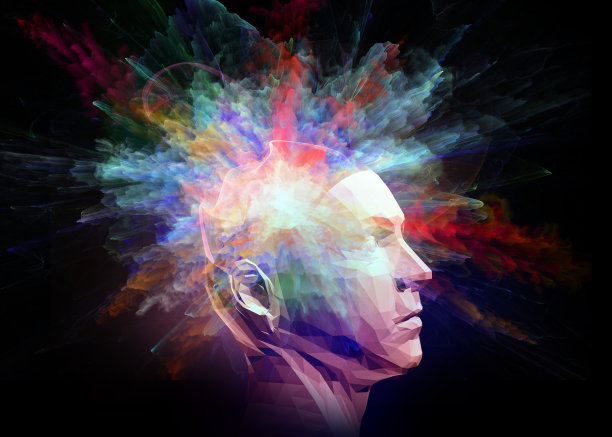 大脑爆炸，人类智能概念图片下载