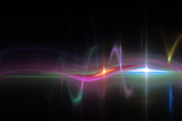 彩色声波，抽象现代背景图片下载