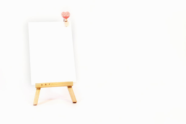 画架画布在白色背景孤立图片下载