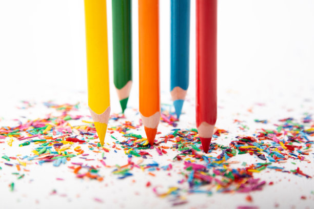 彩色铅笔剃须图片下载