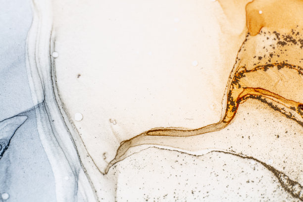 摘要亮色流体背景、手绘酒精画、液体墨技术纹理进行背景设计图片下载