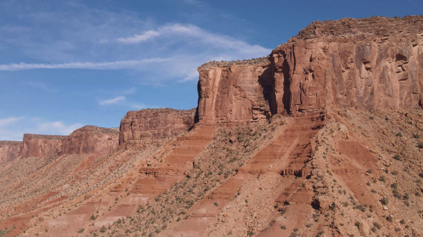 砂岩仙人掌河和沙漠元素在西部和西南部科罗拉多航空宏微照片系列图片下载