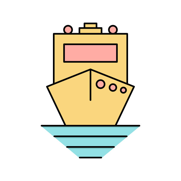 夏季旅游船图标图片下载