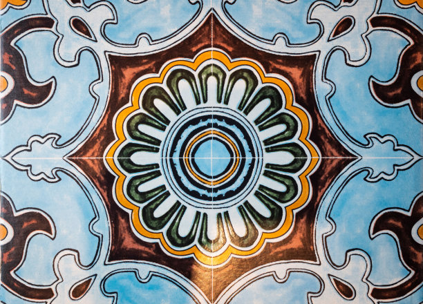 伊斯兰文化装饰图案背景图片下载