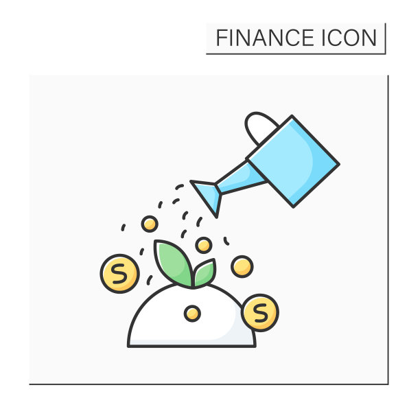 投资彩色图标图片下载