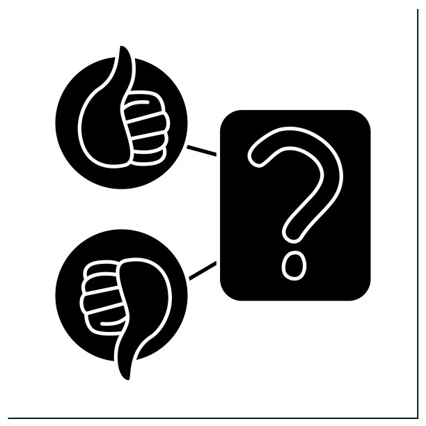 消费者调查字形图标图片下载