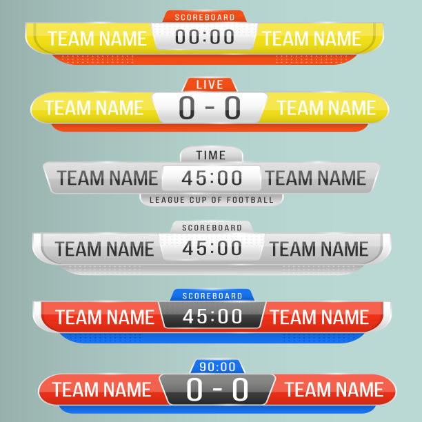 广播记分板，足球运动记分板图片下载