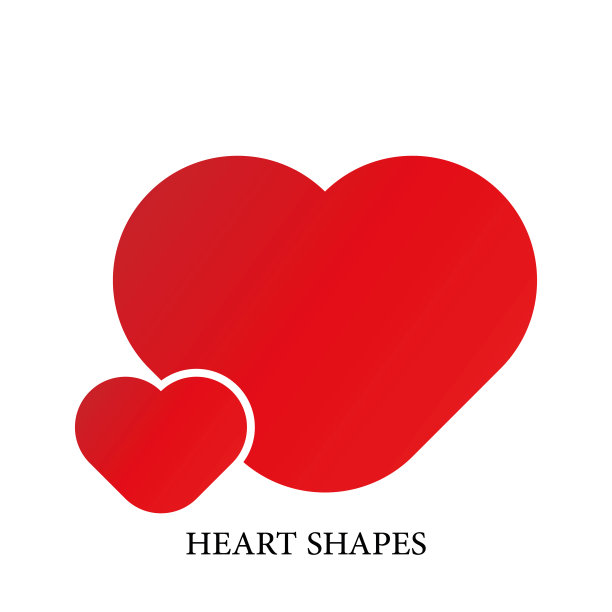心形矢量插图。图片下载