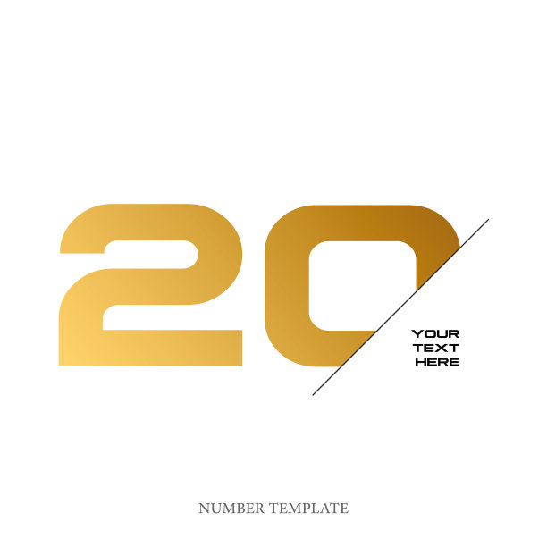 周年股票插图。数字模板设计矢量插图。图片下载