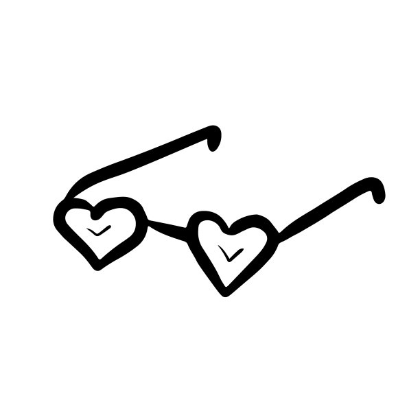 心眼镜图片下载