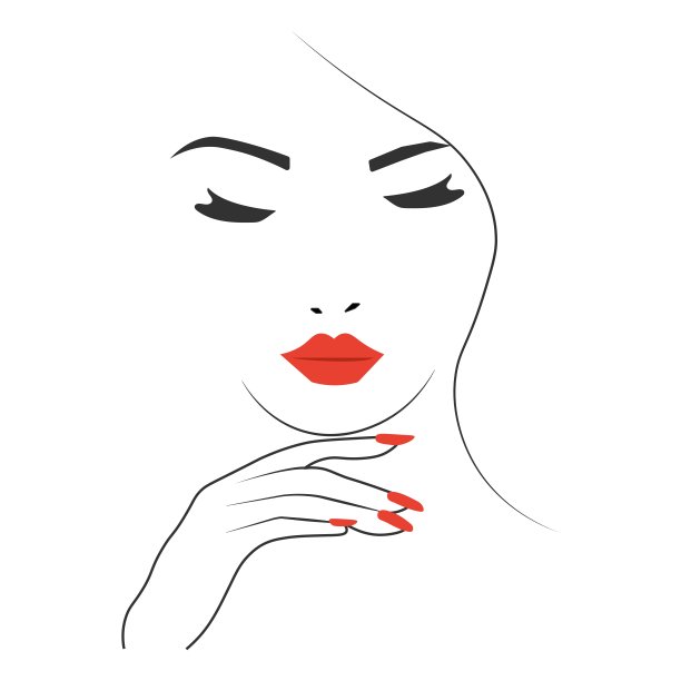 漂亮女人轮廓的脸图片下载