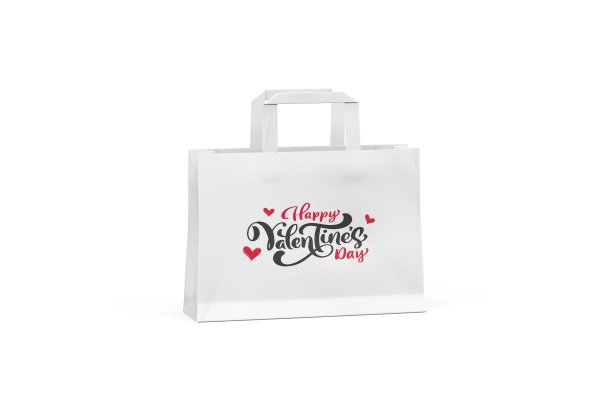 情人节手袋的白色背景图片下载