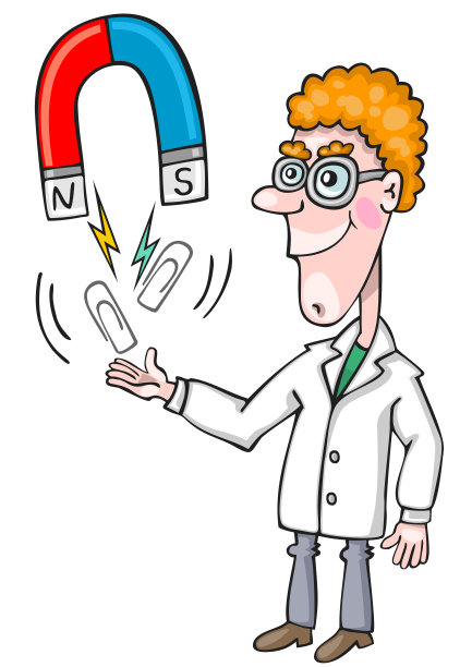 有磁铁的年轻人图片下载