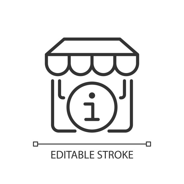 联系信息像素完美线性图标图片下载