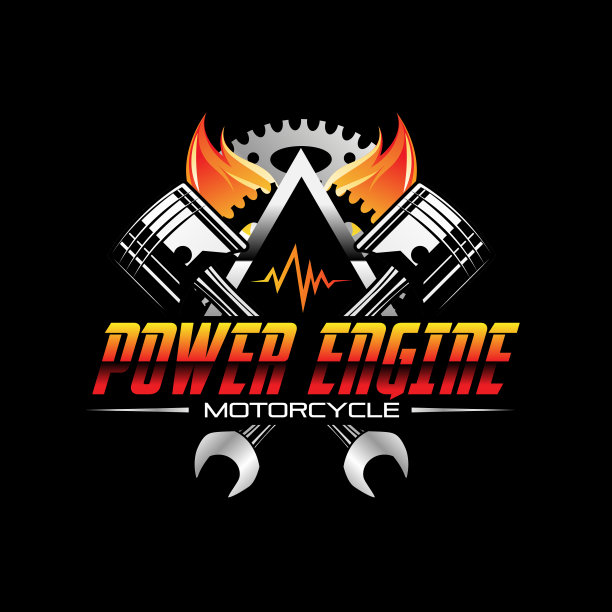 火力汽车发动机标志设计符号图标图片下载