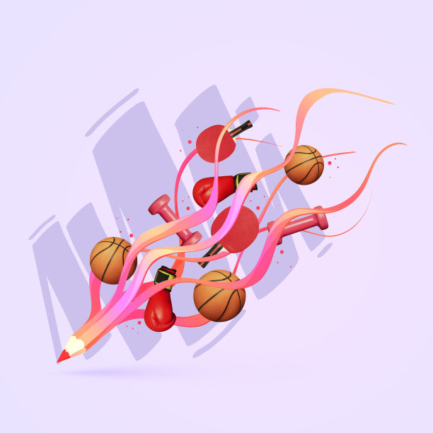 现代设计。当代艺术拼贴。想法，灵感，抱负和创造力。飞画的铅笔和运动物体。运动的概念，活动图片下载