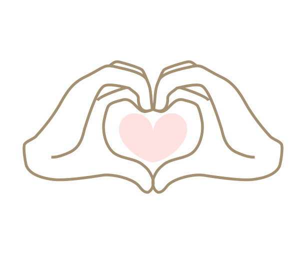 这是一幅用手指做成的心形图。图片下载