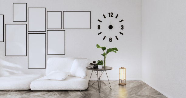 美丽，热带风格的房间，房间的光线从阳光照射到房间。三维渲染图片下载