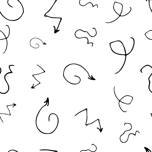 无缝模式与黑色铅笔笔触图片下载