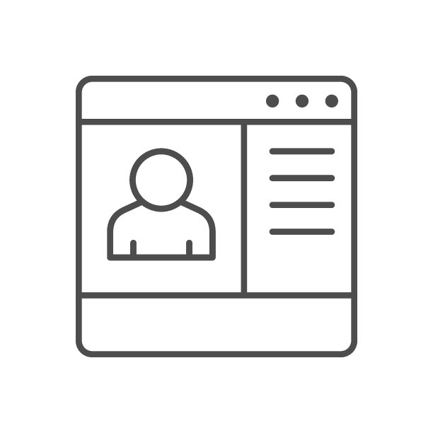 在线会议线路轮廓图标图片下载