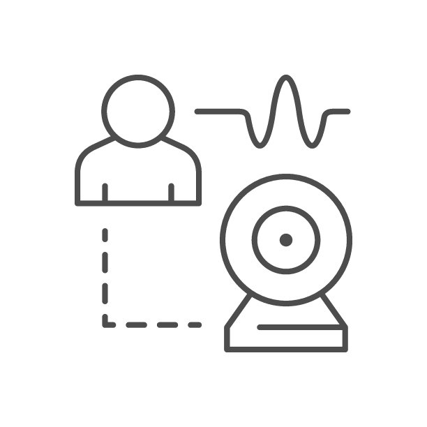 视频会议线路轮廓图标图片下载