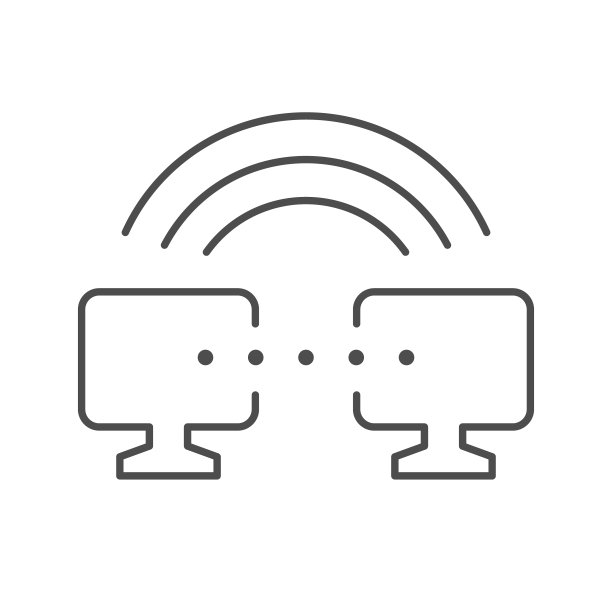 计算机连接线轮廓图标图片下载