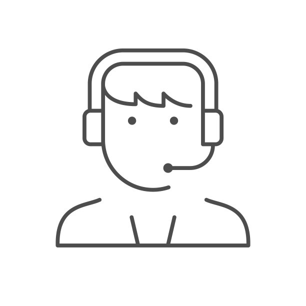 支持服务线轮廓图标图片下载