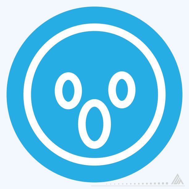 图标表情恐惧-蓝眼睛风格图片下载