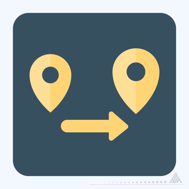 图标创建路线-平面风格图片下载