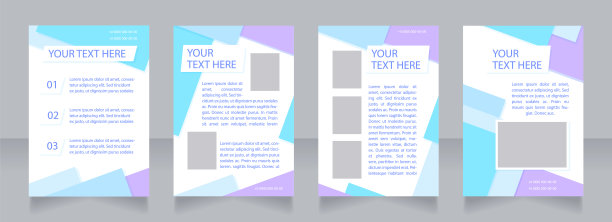 品牌图书展示空白宣传册布局设计。企业的风格。垂直海报模板设置为文本的空复制空间。预先制作的公司报告收集。可编辑的传单纸页图片下载