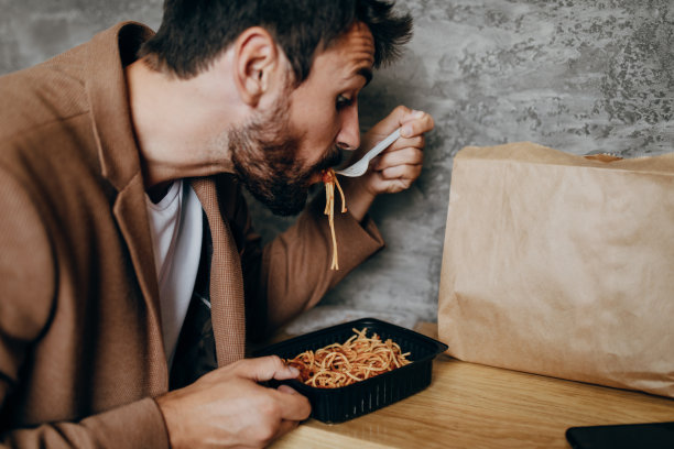 快餐店的商人图片下载