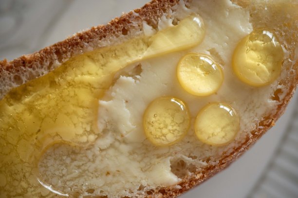 早餐有面包，黄油，蜂蜜图片下载