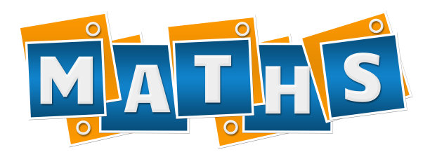 数学蓝色橙色方块环图片下载