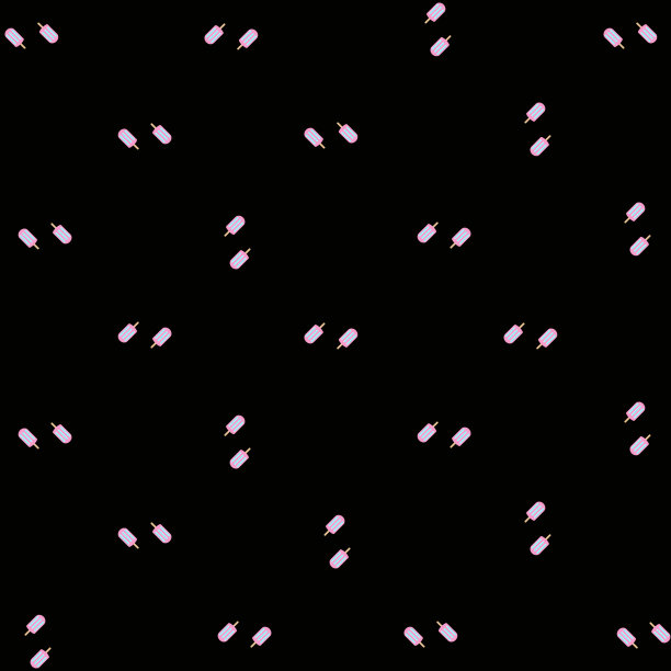 彩色图案的冰棒上的黑色背景。无缝图案与冰淇淋。俯视图图片下载