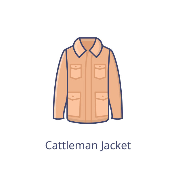 在矢量的牛仔夹克图标。标识图片下载