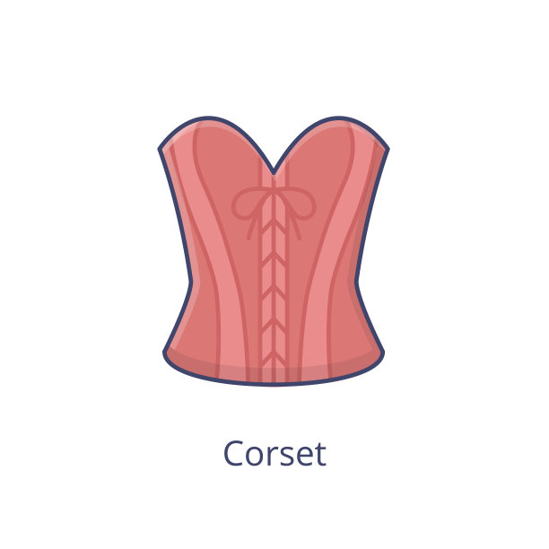 束腹图标在向量。标识图片下载